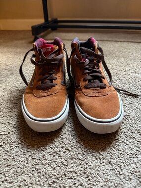 Vans Brown Suede Sneakers with flannel lined interior